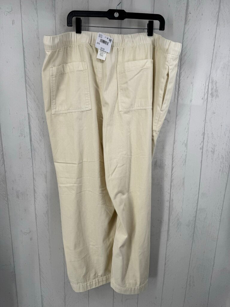R60 XXL wide leg twill pant