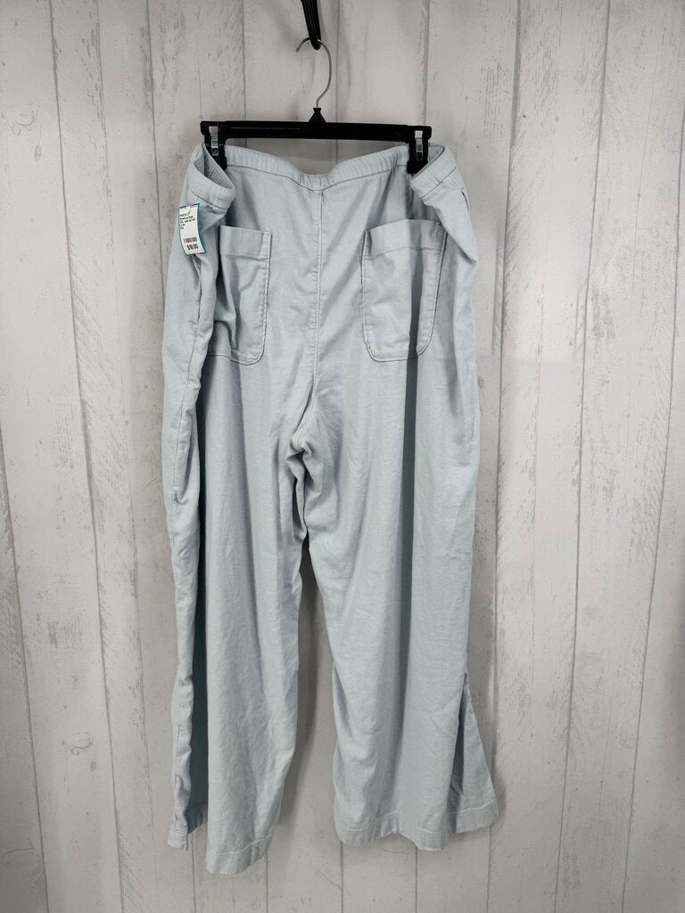 XXL wide leg twill pant