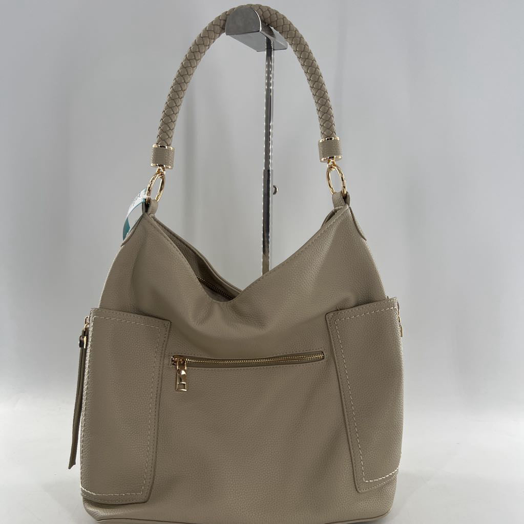 vegan leather shoulder bag