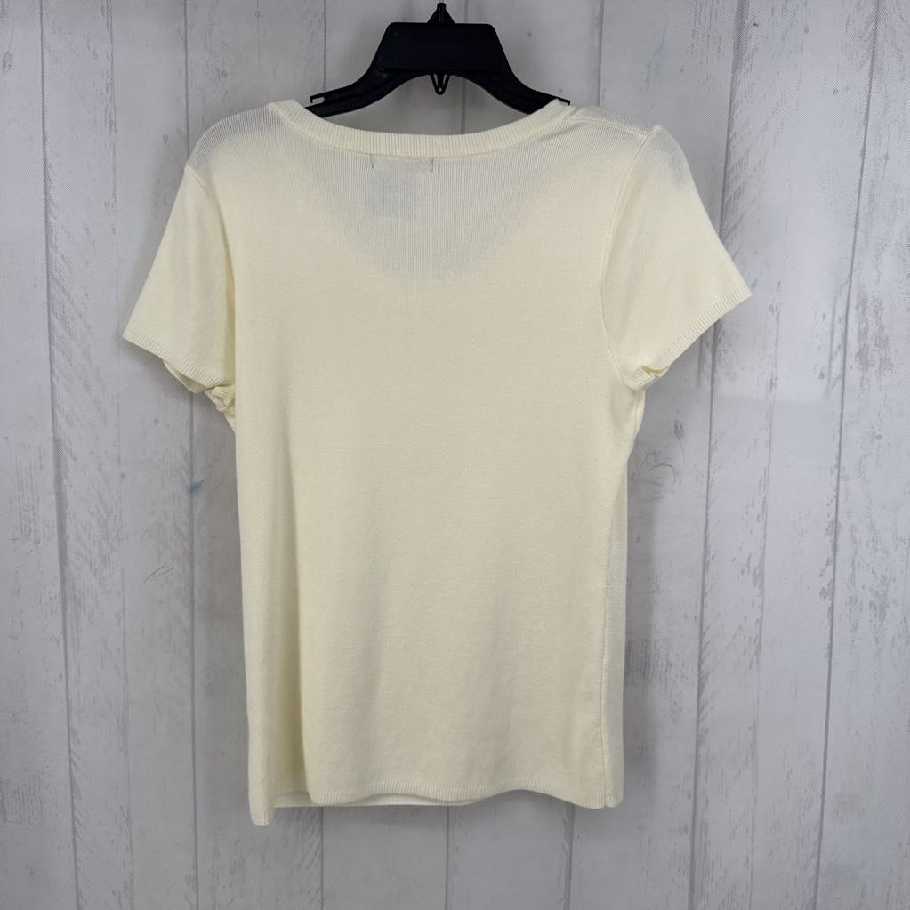 M round neck s/s knit top