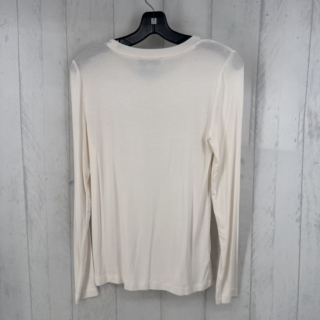 M crewneck ribbed l/s tee