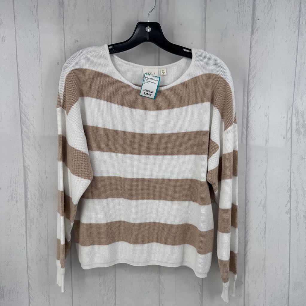 M striped dolman slv sweater
