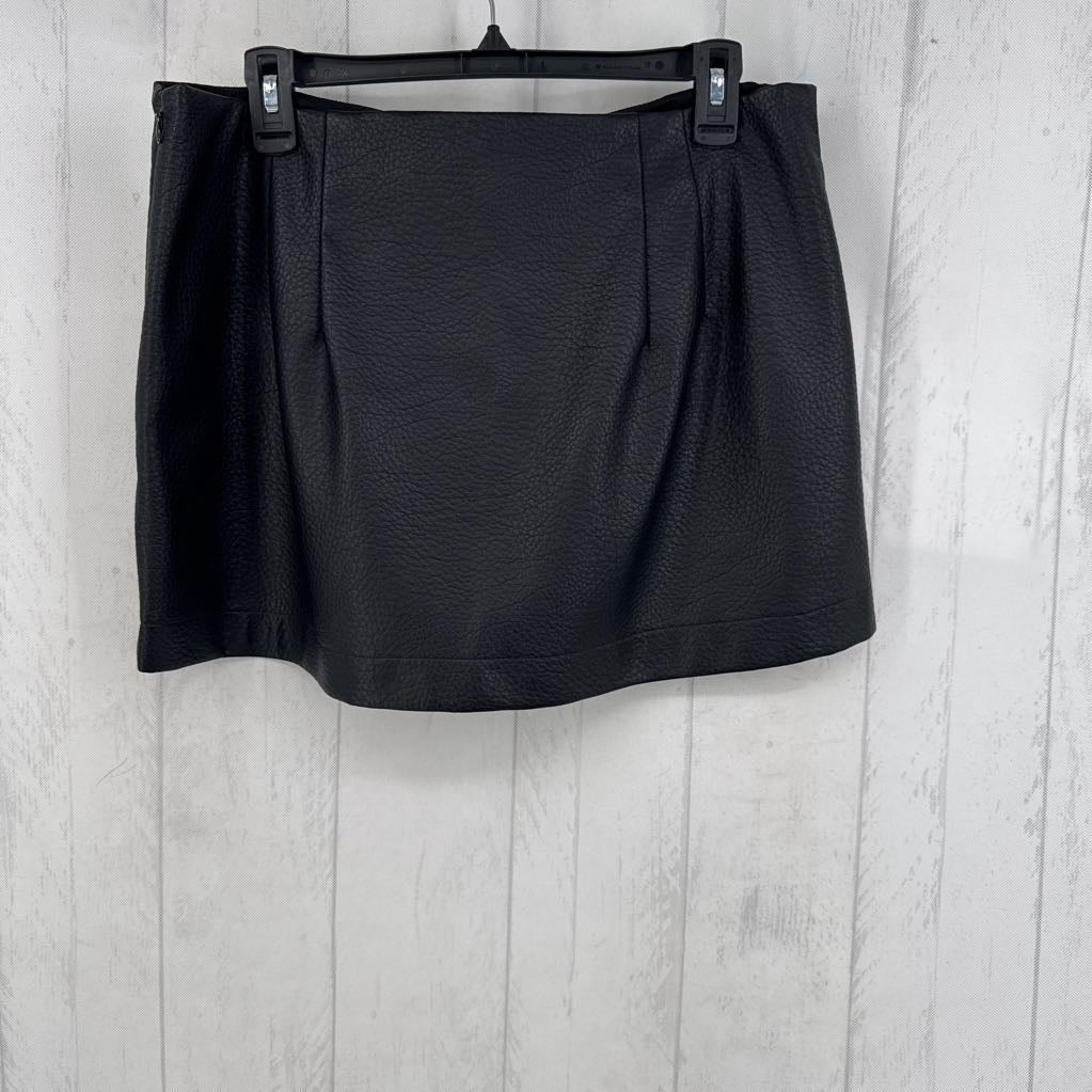 14 vegan leather mini skirt