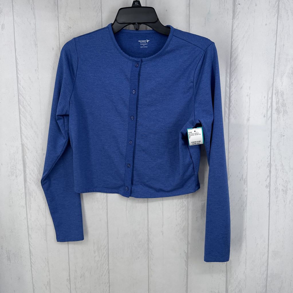 M button down l/s top