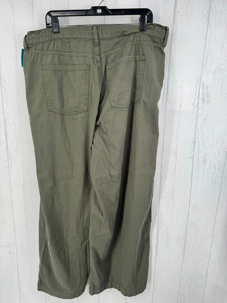 16 drapey drawcord wide leg pant