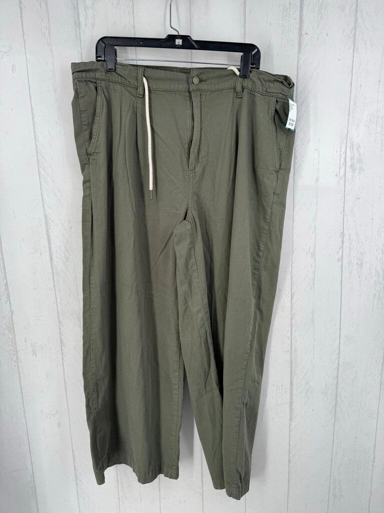 16 drapey drawcord wide leg pant