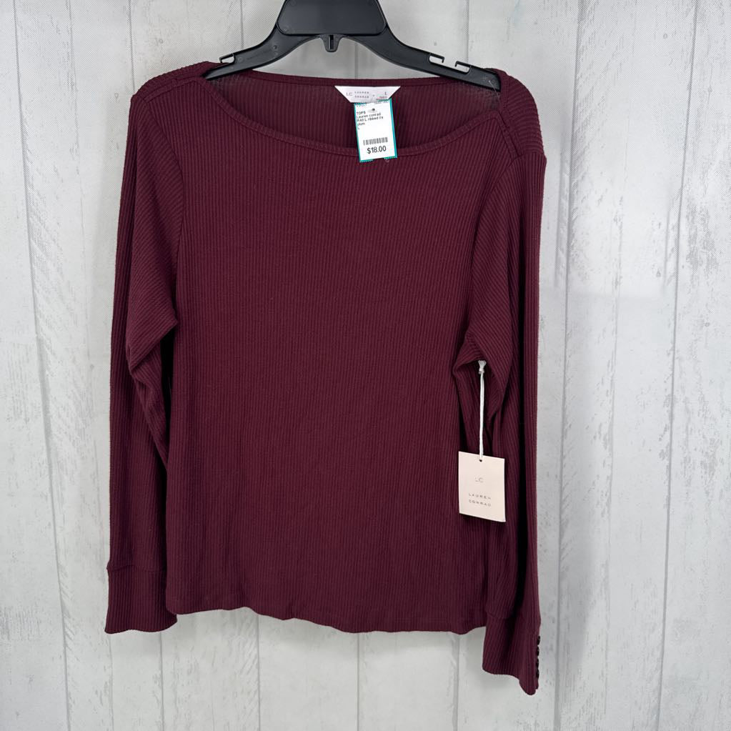 R40 L ribbed l/s top