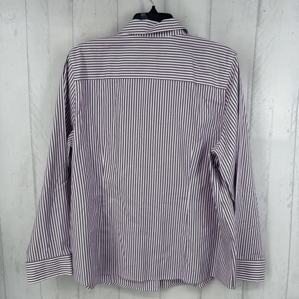 R90 14 striped button down l/s top