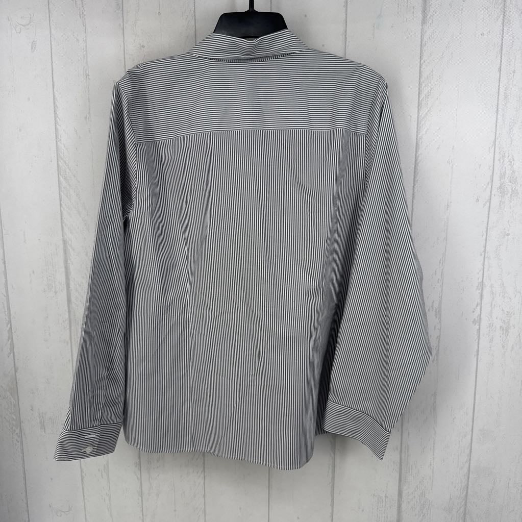R90 14 striped button down l/s top