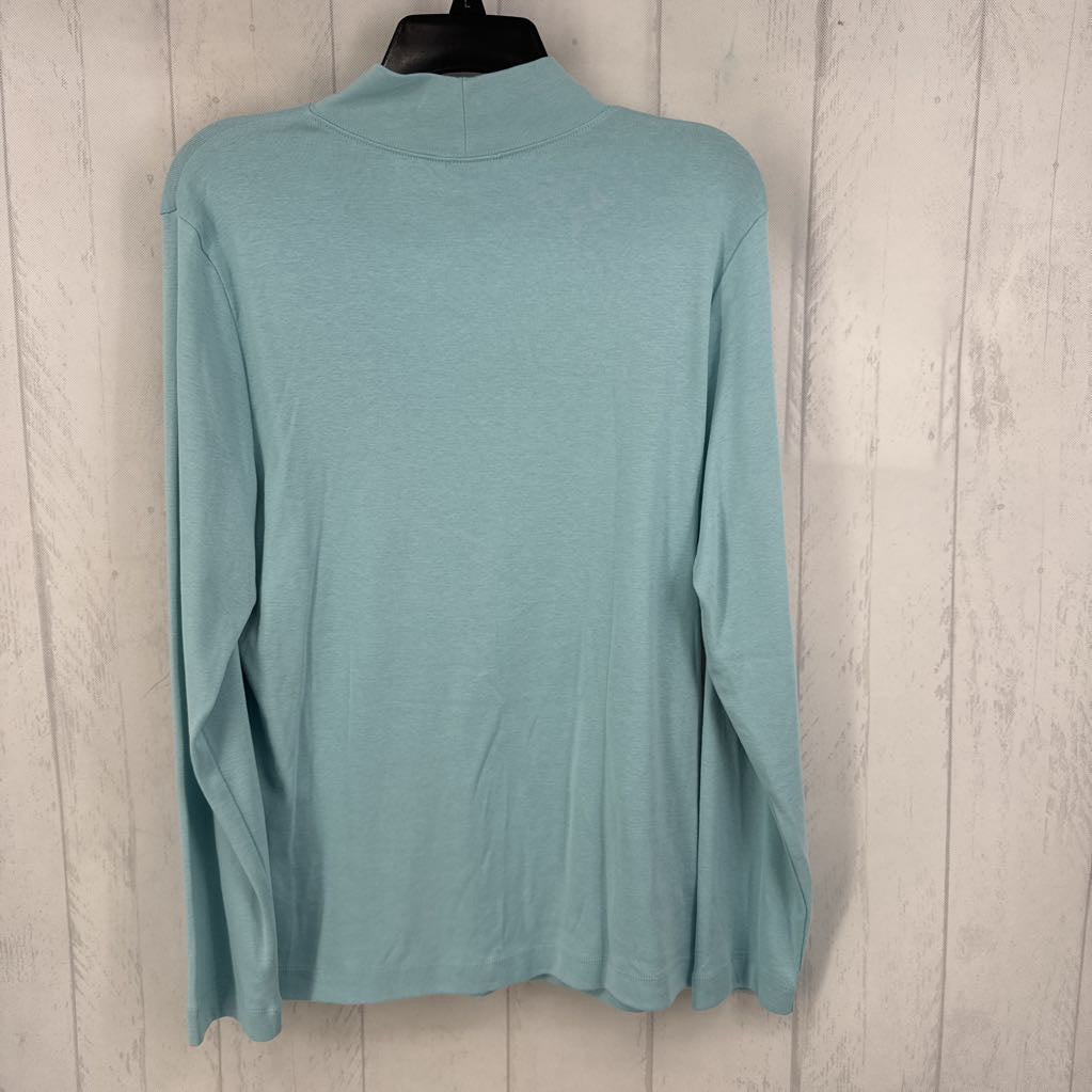 XL mock-neck l/s tee