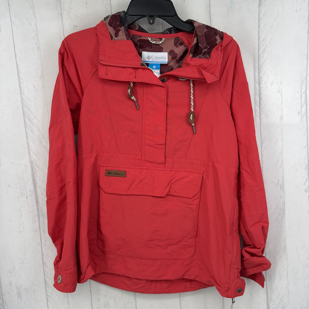 S hooded rain jacket