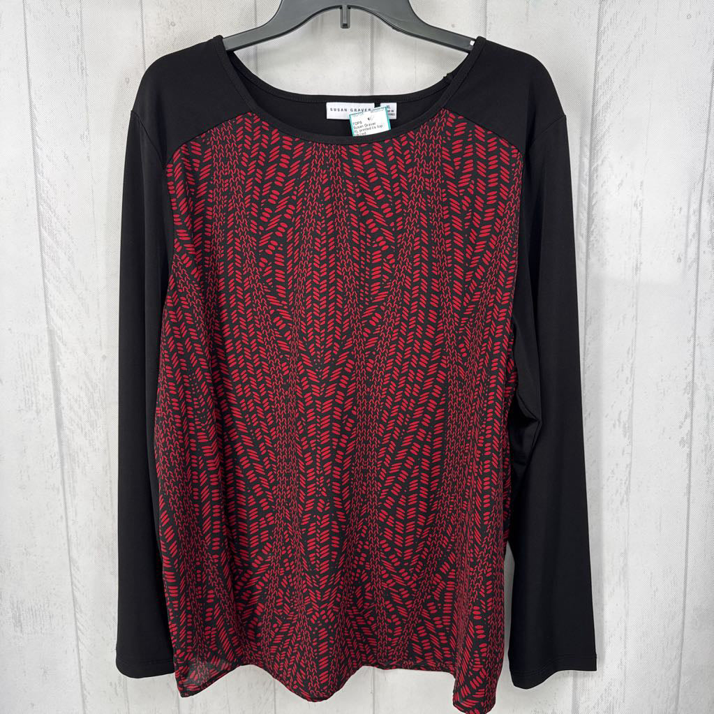 XL printed l/s top