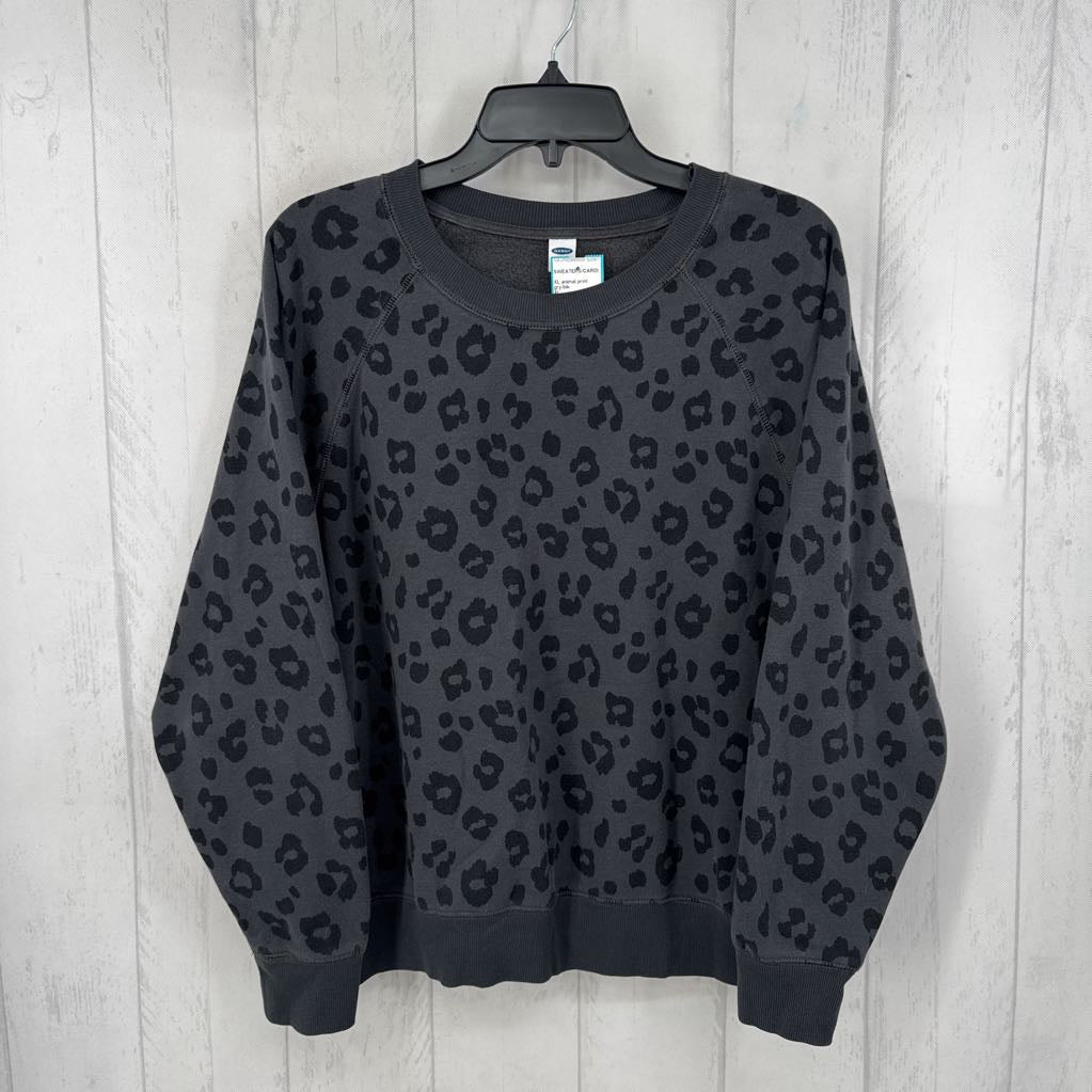 XL animal print crewneck sweatshirt