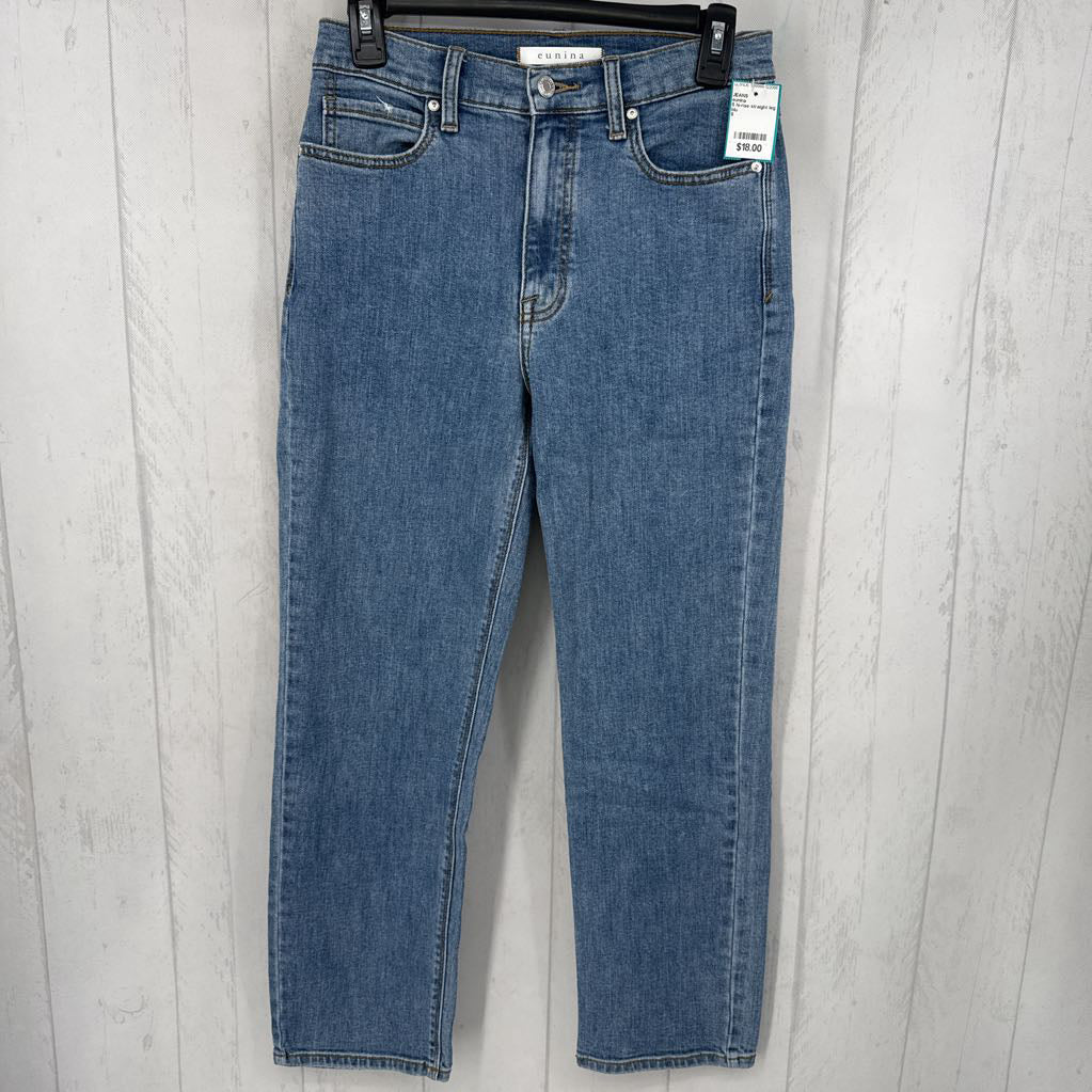 5 hi-rise straight leg jean