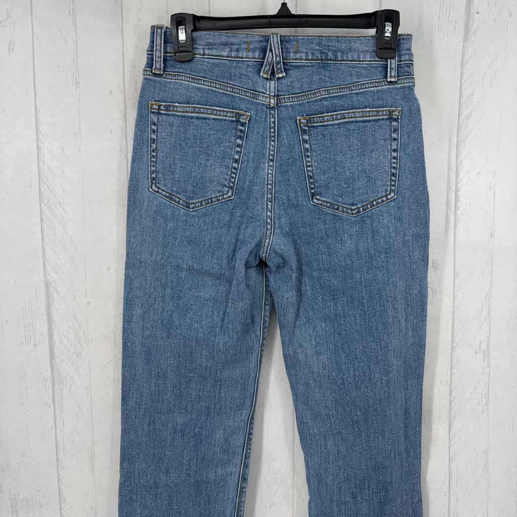5 hi-rise straight leg jean