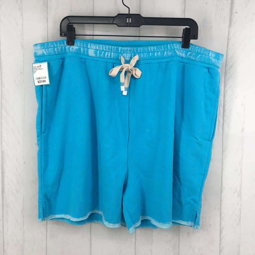 2X 2pc shorts longe set