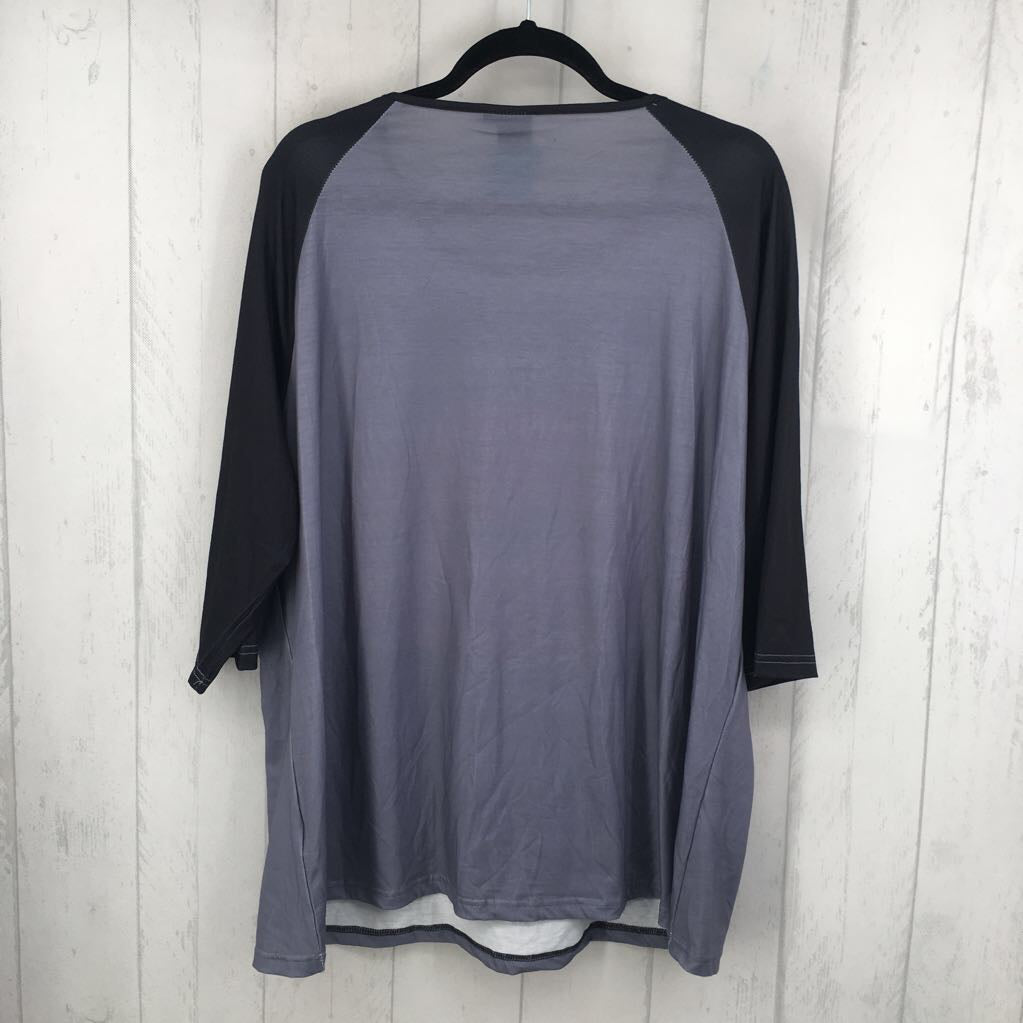 2XL graphic 3/4 slv tee-lips