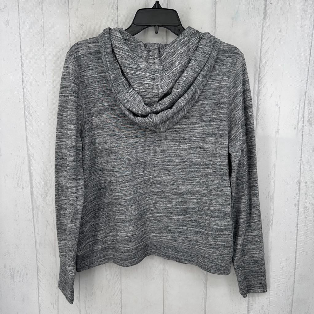 M marled zip-up hoodie