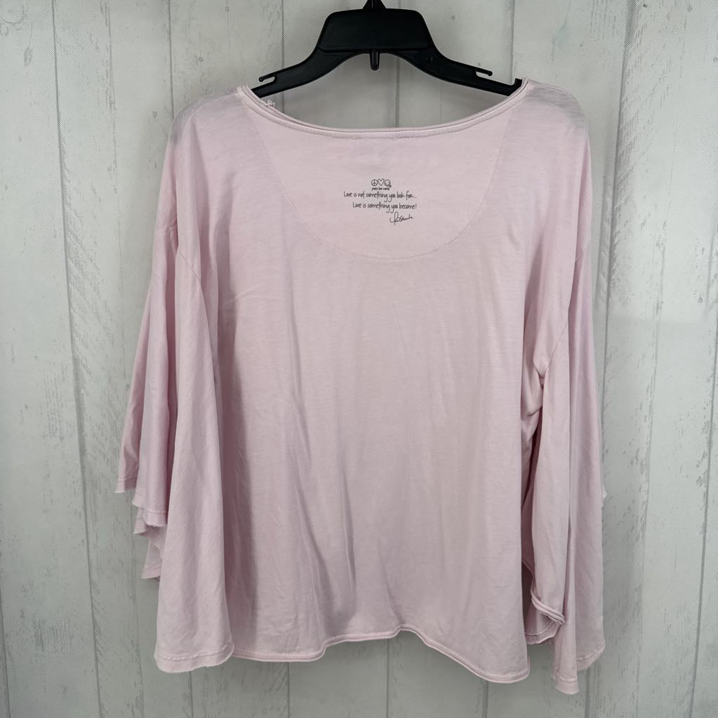 L round neck flutter slv tee