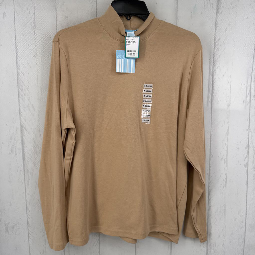 XL mock neck l/s top