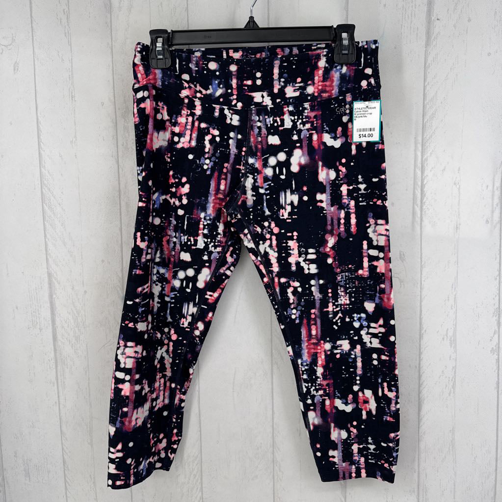 M printed crop legging