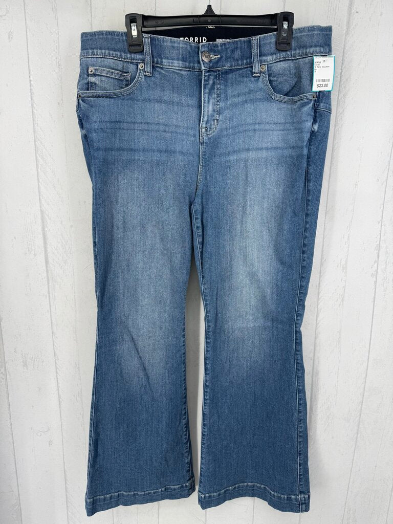 18 flare leg jean