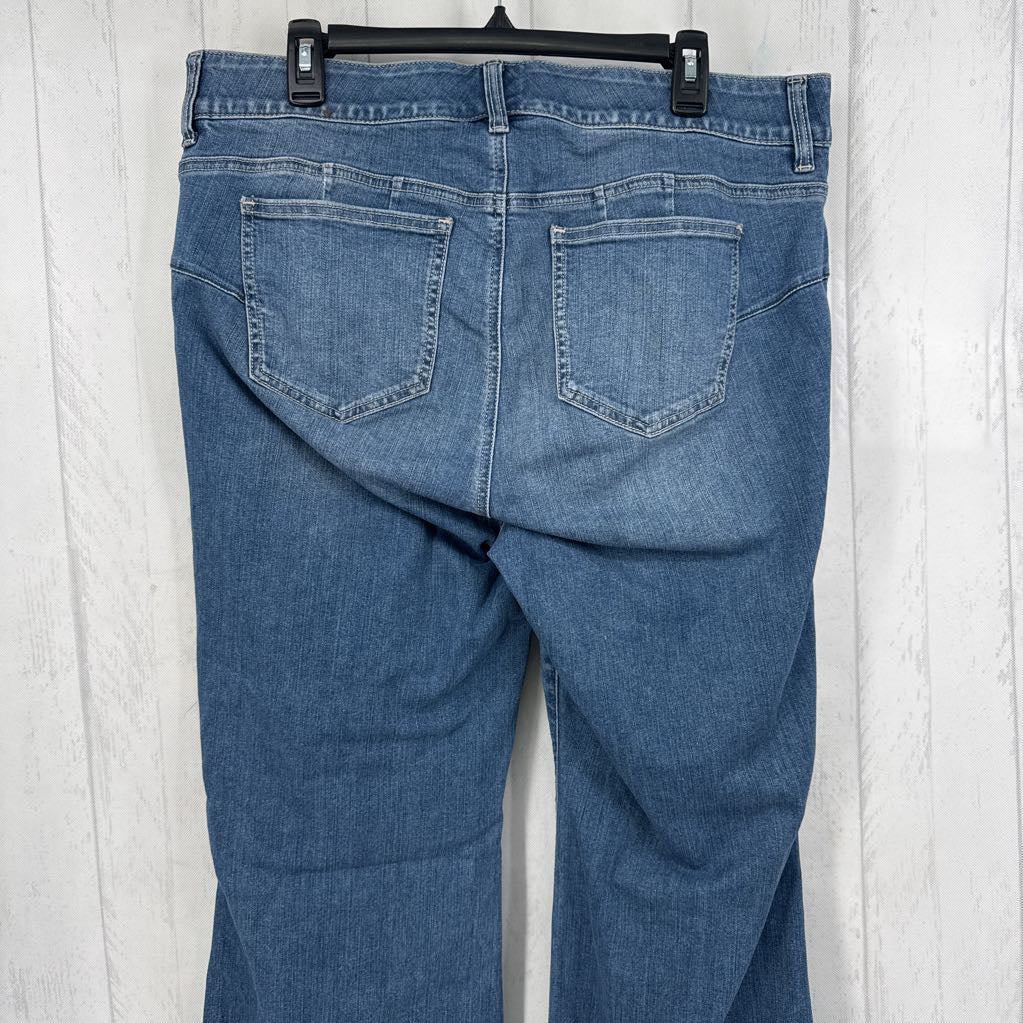 18 flare leg jean