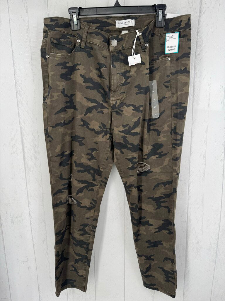 18 mid rise camo print skinny pant