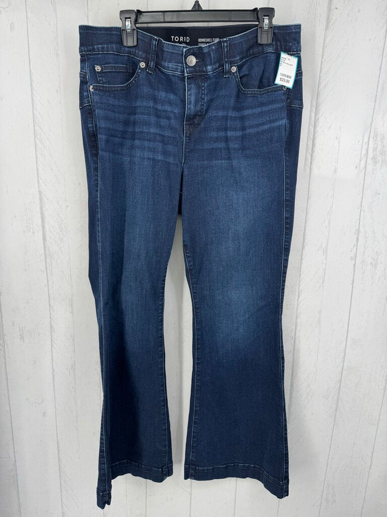 18 flare leg jean