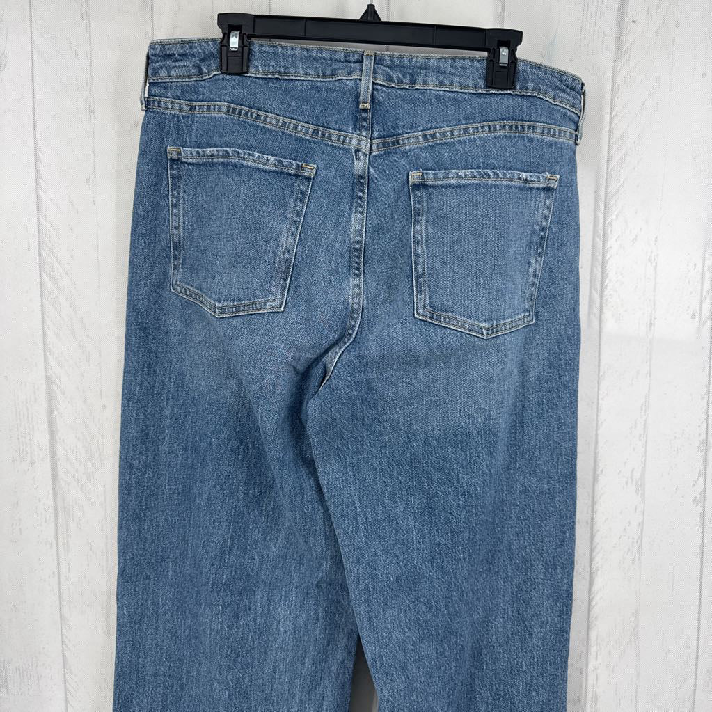 14 hi-rise wide leg jean