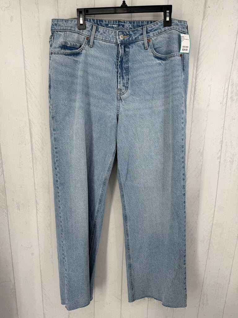 14 hi-rise wide leg jean