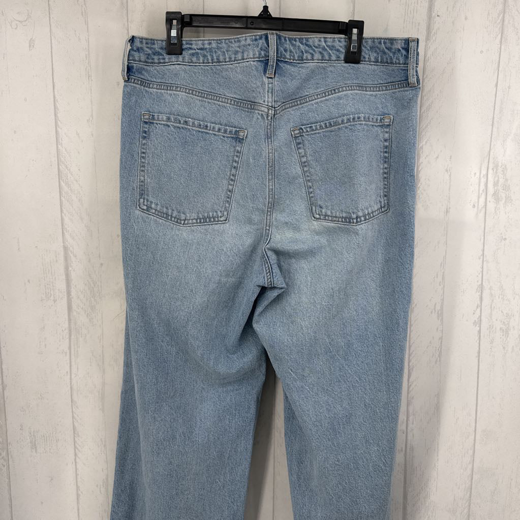 14 hi-rise wide leg jean