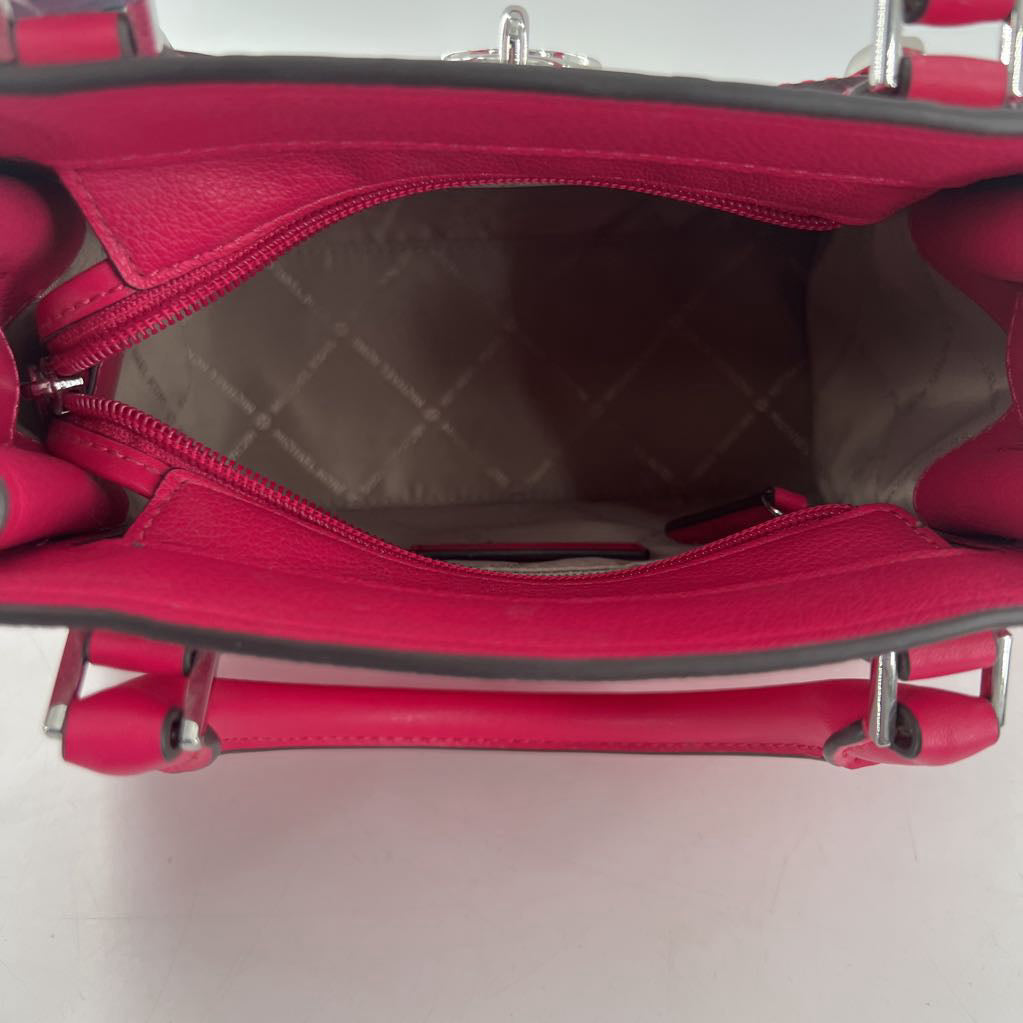 R598 signature snake embossed satchel