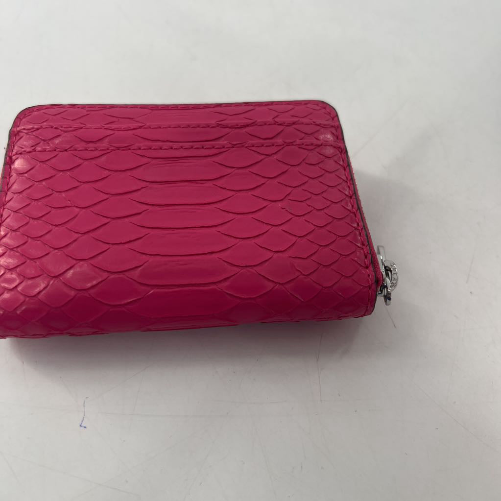 R188 croc embossed zip around wallet