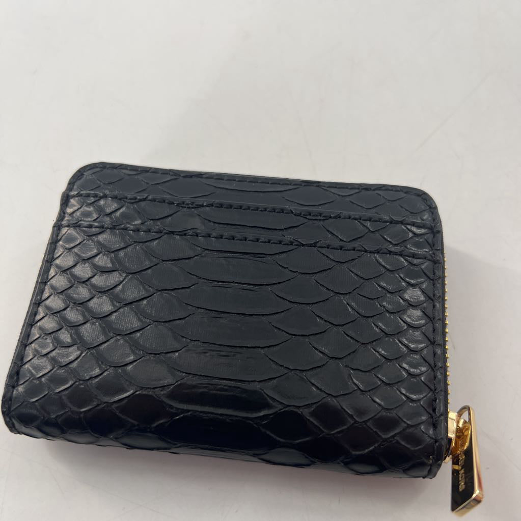 R188 croc embossed zip around wallet