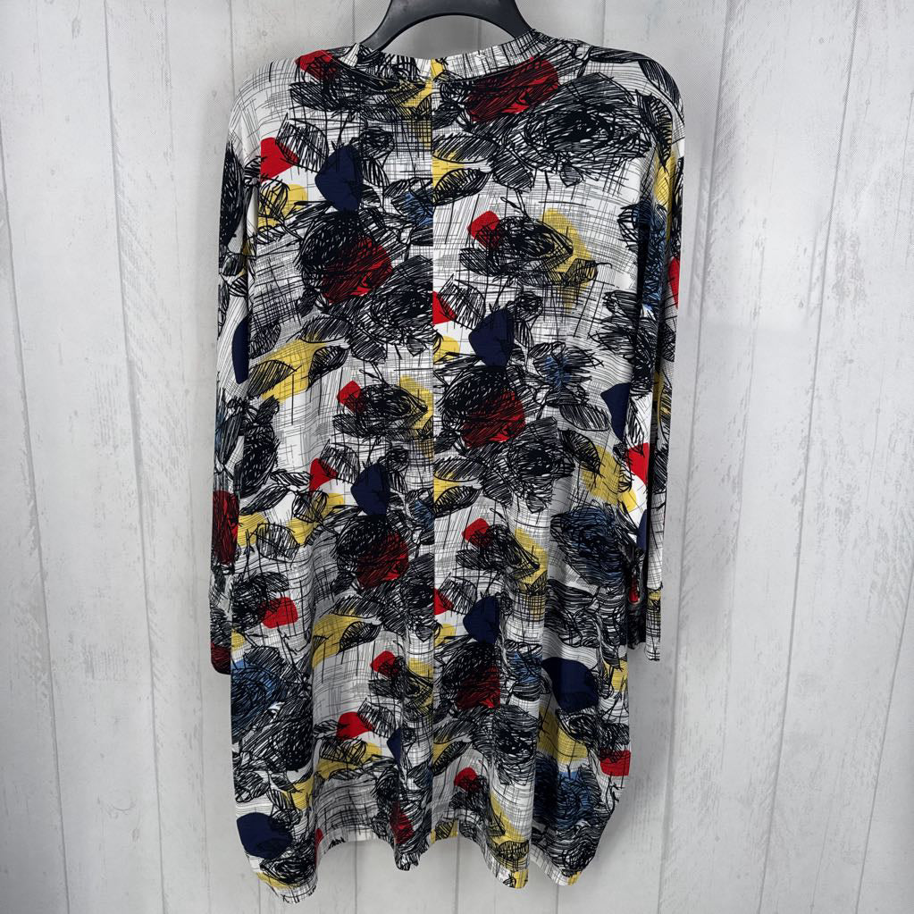 M graffiti print dolman slv cardi