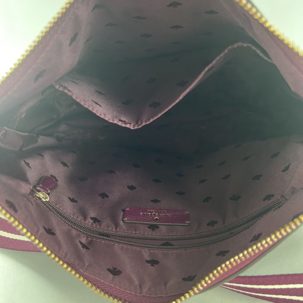 pebbled top zip crossbody