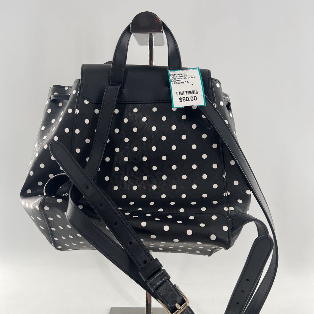 nnie mouse polka dot backpack