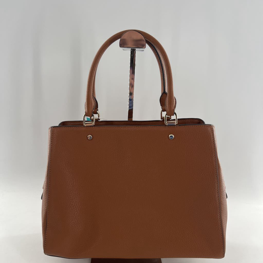 pebbled top handle satchel