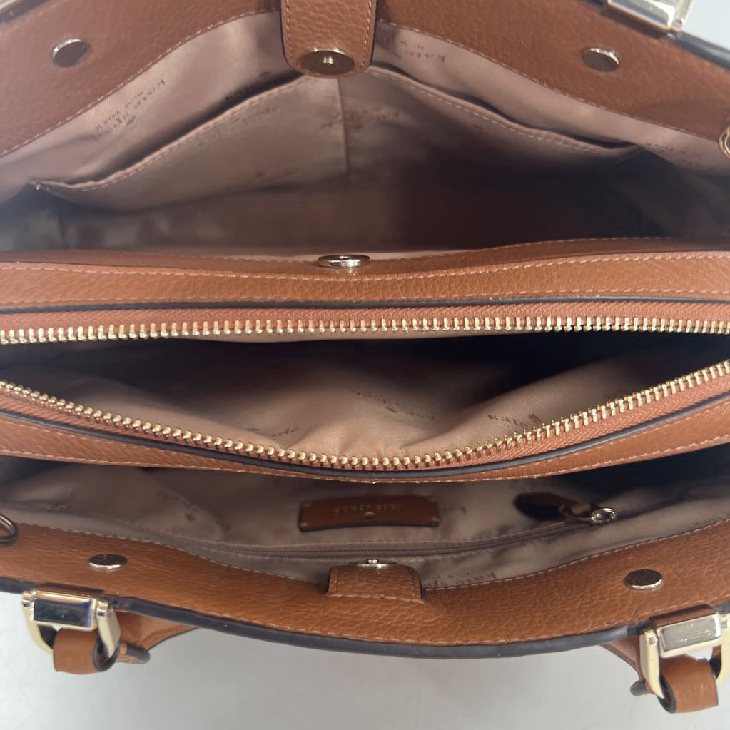pebbled top handle satchel