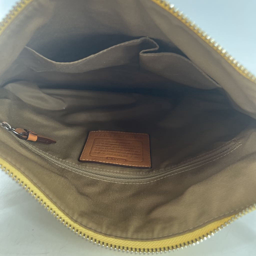 canvas signature stripe shoulder bag