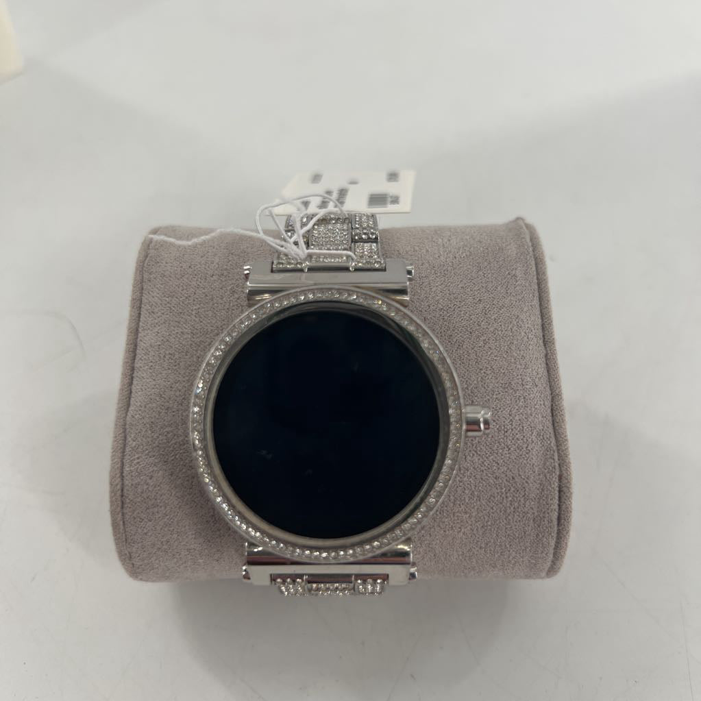 silver pave smartwatch