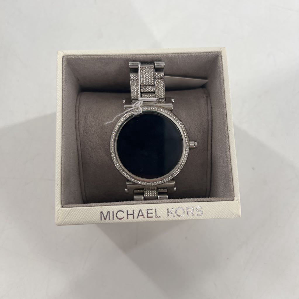 silver pave smartwatch