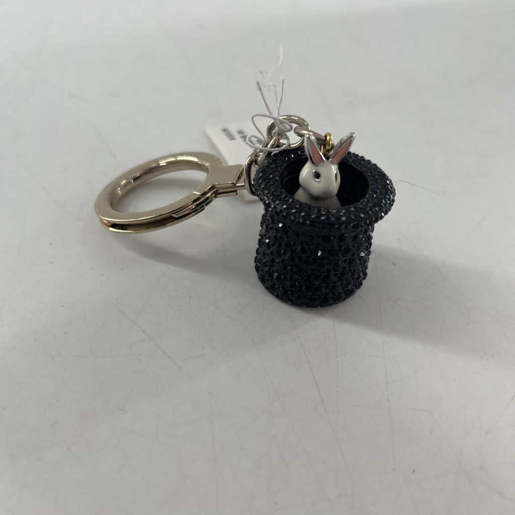 kate spade rabbit in a hat keychain