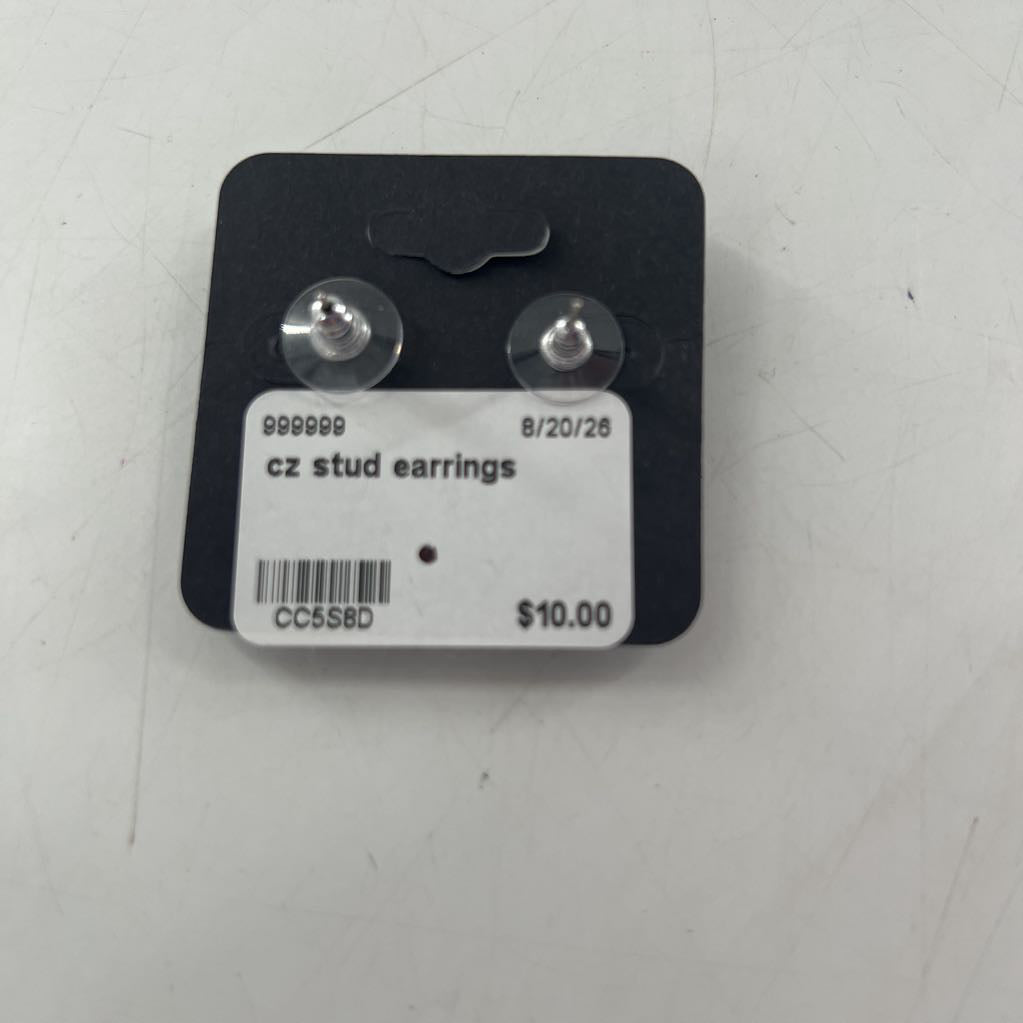 cz stud earrings