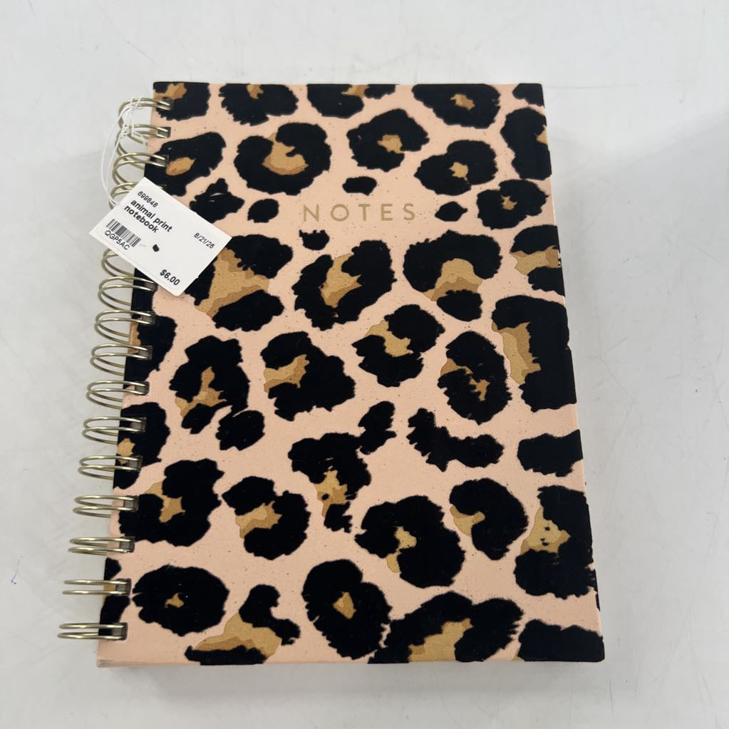 animal print notebook
