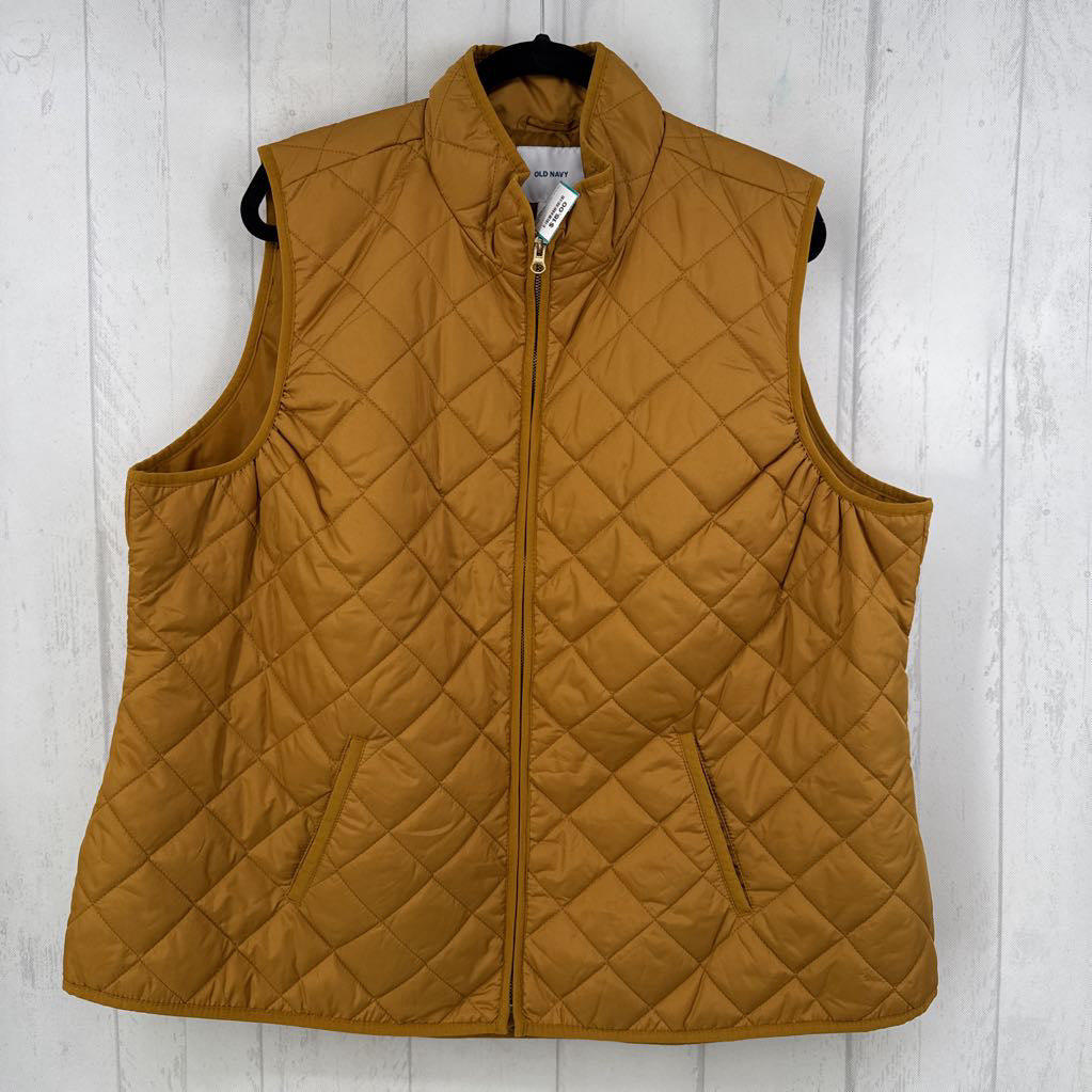 Quilted Zip-Up Vest