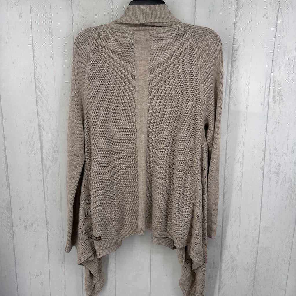 S flowy open front cardi