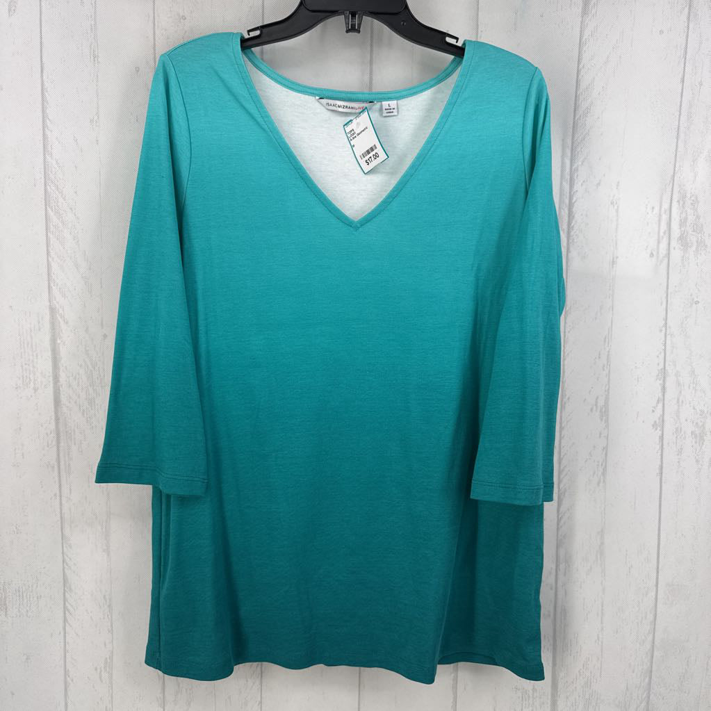 A-line Geometric Seams 3/4 Sleeve To