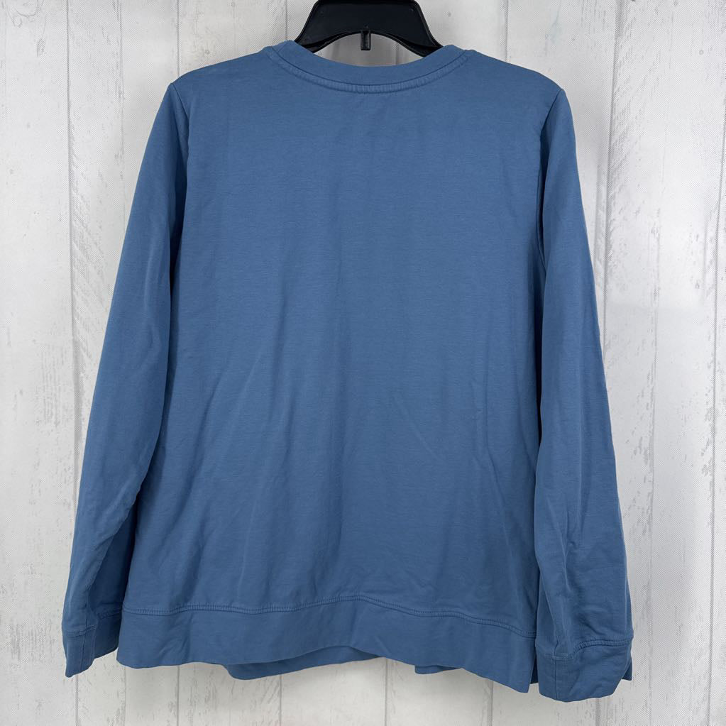 Crochet Detail Neckline L/s